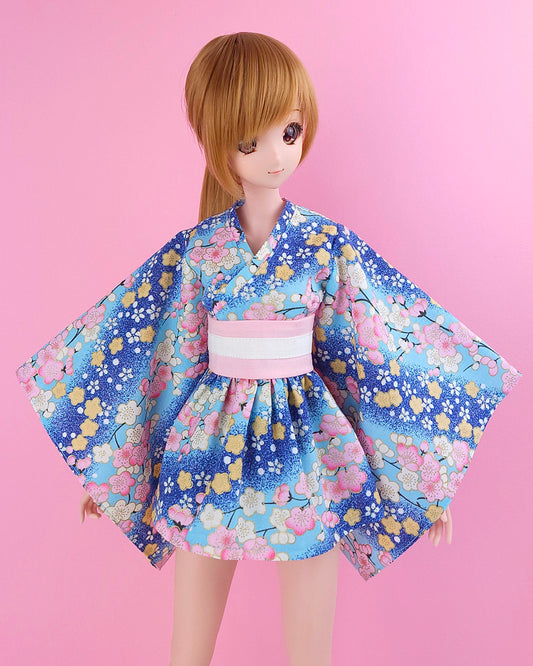 ‘Lolita Style’ Kimono - Blue Sakura