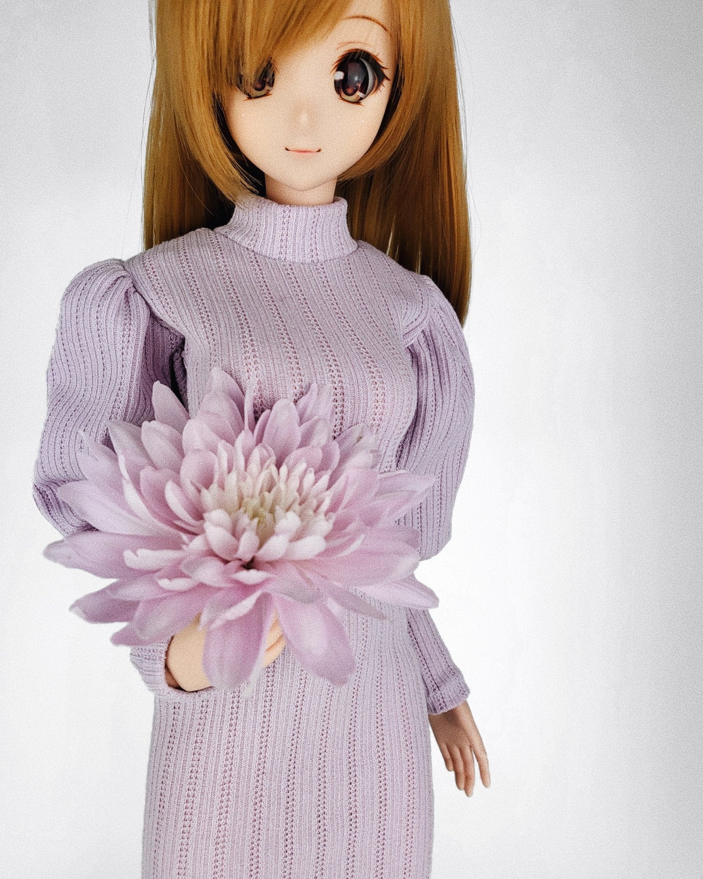 Victorian Sweater Dress - Lilac